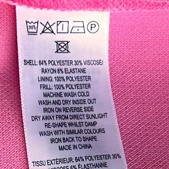 NWT French Connection Pink Organza Strapless Mini Dress, Size 6 - Picture 10 of 10